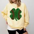 St Patricks Day Shamrock Baseball Saint Paddy's Comfort Colors Sweatshirt Blue Spruce