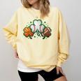 St Patricks Day Shamrock Sports Baseball Basketball Football Comfort Colors Sweatshirt Blue Spruce St Patricks Day Shamrock Sports Baseball Basketball Football Comfort Colors Sweatshirt Blue Spruce