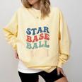 All Star Baseball Mom Comfort Colors Sweatshirt Blue Spruce
