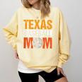 Texas Baseball Mom Design Baseball Player And Baseball Comfort Colors Sweatshirt Blue Spruce