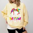 Tie Dye Baseball Mom Baseball Mama Sport Mother's Day Comfort Colors Sweatshirt Blue Spruce