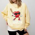 Valentines Bruh Red Heart Playing Baseball Men Boys Kids Comfort Colors Sweatshirt Blue Spruce Valentines Bruh Red Heart Playing Baseball Men Boys Kids Comfort Colors Sweatshirt Blue Spruce
