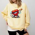 Valentines Day Baseball Dabbing Red Heart Love Boys Comfort Colors Sweatshirt Blue Spruce Valentines Day Baseball Dabbing Red Heart Love Boys Comfort Colors Sweatshirt Blue Spruce