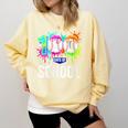 Women's 100 Days Of School Dripping Baseball Boys Kids Teacher Comfort Colors Sweatshirt Blue Spruce Women's 100 Days Of School Dripping Baseball Boys Kids Teacher Comfort Colors Sweatshirt Blue Spruce