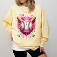 Women's Valentines Day Baseball Boys Ice Cream Drip Heart Youth Kids Comfort Colors Sweatshirt Blue Spruce Women's Valentines Day Baseball Boys Ice Cream Drip Heart Youth Kids Comfort Colors Sweatshirt Blue Spruce