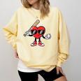 Women's Valentines Day Heart Baseball Player Sports Boys Kids Men Comfort Colors Sweatshirt Blue Spruce Women's Valentines Day Heart Baseball Player Sports Boys Kids Men Comfort Colors Sweatshirt Blue Spruce