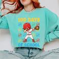 100 Days Of School Baseball Bat 100th Day Of School Boys Comfort Colors Sweatshirt Butter