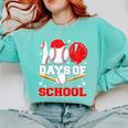 100 Days Of School Baseball Boys Kids Students Comfort Colors Sweatshirt Butter