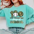 100 Days Of School Baseball Camo Art For Boys Kids Students Comfort Colors Sweatshirt Butter 100 Days Of School Baseball Camo Art For Boys Kids Students Comfort Colors Sweatshirt Butter