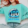 100 Days Of School Baseball Drip Ice Cream Kid Boy 100th Day Comfort Colors Sweatshirt Butter