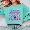 100 Days Of School Baseball Dripping Ice Cream 100th Day Comfort Colors Sweatshirt Butter
