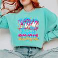 100 Days Of School Baseball Ice Cream For Boy Girl Kids Comfort Colors Sweatshirt Butter
