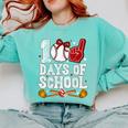 100 Days Of School Cute Bow Baseball Boy Girl Teacher Comfort Colors Sweatshirt Butter 100 Days Of School Cute Bow Baseball Boy Girl Teacher Comfort Colors Sweatshirt Butter