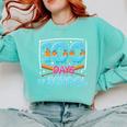 100 Days Of School Drip Ice Cream Baseball For Teacher Kids Premium Tri-Blend Comfort Colors Sweatshirt Butter