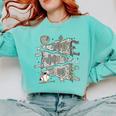 100 Days Smarter Baseball Sport School Celebration Comfort Colors Sweatshirt Butter