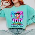 100 Drippy Days Of School Baseball Ice Cream 100th Day Boys Comfort Colors Sweatshirt Butter