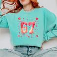6 7 Melting Number Arrow Baseball Drip Valentine's Day Comfort Colors Sweatshirt Butter 6 7 Melting Number Arrow Baseball Drip Valentine's Day Comfort Colors Sweatshirt Butter
