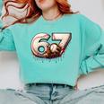 6 7 Six Seven American Baseball Graphic Comfort Colors Sweatshirt Butter 6 7 Six Seven American Baseball Graphic Comfort Colors Sweatshirt Butter