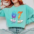 6 7 Six Seven Meme Hands Ice Cream Baseball Drip Boy Girl Comfort Colors Sweatshirt Butter 6 7 Six Seven Meme Hands Ice Cream Baseball Drip Boy Girl Comfort Colors Sweatshirt Butter