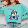 I Was 6 Now I'm 7 Baseball Birthday Drip Ice Cream Boy Comfort Colors Sweatshirt Butter