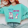 Now Im 6 Next Year I'Ll Be 7 Baseball Ice Cream Drip 67 Meme Comfort Colors Sweatshirt Butter Now Im 6 Next Year I'Ll Be 7 Baseball Ice Cream Drip 67 Meme Comfort Colors Sweatshirt Butter