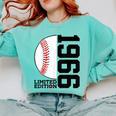 60th Birthday Baseball Limited Edition 1966 Comfort Colors Sweatshirt Butter