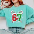 67 Baseball Christmas Candy Cane Snowflake Holiday Sports Comfort Colors Sweatshirt Butter 67 Baseball Christmas Candy Cane Snowflake Holiday Sports Comfort Colors Sweatshirt Butter