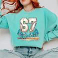 67 Baseball Drip Boys Youth Kids 6-7 Ice Cream Dripping 6 7 Comfort Colors Sweatshirt Butter 67 Baseball Drip Boys Youth Kids 6-7 Ice Cream Dripping 6 7 Comfort Colors Sweatshirt Butter