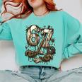 67 Baseball Six Seven Baseball 6 7 Kids Boys Girls Comfort Colors Sweatshirt Butter