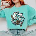 67 Baseball Six Seven Baseball 6 7 Kids Boys Girls Premium Tri-Blend Comfort Colors Sweatshirt Butter 67 Baseball Six Seven Baseball 6 7 Kids Boys Girls Premium Tri-Blend Comfort Colors Sweatshirt Butter