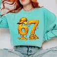 67 Brain Rot Meme Baseball Ice Cream Drip For Kids & Teens Comfort Colors Sweatshirt Butter 67 Brain Rot Meme Baseball Ice Cream Drip For Kids & Teens Comfort Colors Sweatshirt Butter