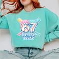 67th Birthday Squad Baseball Ice Cream Drip Birthday Squad Comfort Colors Sweatshirt Butter