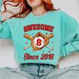 8 Year Old Boys Awesome Since 2018 Baseball Birthday Comfort Colors Sweatshirt Butter 8 Year Old Boys Awesome Since 2018 Baseball Birthday Comfort Colors Sweatshirt Butter
