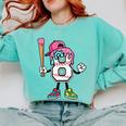 8th Birthday Baseball Ice-Cream Drip 8 Years Old Boys Girls Comfort Colors Sweatshirt Butter 8th Birthday Baseball Ice-Cream Drip 8 Years Old Boys Girls Comfort Colors Sweatshirt Butter