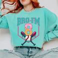 8th Birthday Boy Bro I'm 8 Years Old Baseball Theme Comfort Colors Sweatshirt Butter