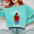African American Baseball Mom Sagittarius Queen Zodiac Sign Comfort Colors Sweatshirt Butter African American Baseball Mom Sagittarius Queen Zodiac Sign Comfort Colors Sweatshirt Butter