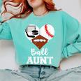 Ball Aunt Heart Football Baseball Hockey Game Day Comfort Colors Sweatshirt Butter Ball Aunt Heart Football Baseball Hockey Game Day Comfort Colors Sweatshirt Butter