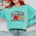 Ball Mom I'm A Baseball Mom Baseball Mom Comfort Colors Sweatshirt Butter