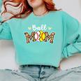 Ball Mom Leopard Baseball Softball Player Mom Comfort Colors Sweatshirt Butter Ball Mom Leopard Baseball Softball Player Mom Comfort Colors Sweatshirt Butter