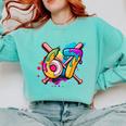 Banana Baseball 67 Ice Cream Drip Meme Comfort Colors Sweatshirt Butter Banana Baseball 67 Ice Cream Drip Meme Comfort Colors Sweatshirt Butter