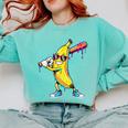 Banana Baseball Drip Kids Youth Boys Girls Comfort Colors Sweatshirt Butter