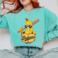 Banana Baseball Fruit Comfort Colors Sweatshirt Butter Banana Baseball Fruit Comfort Colors Sweatshirt Butter
