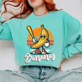 Bananas Baseball Sunset Retro Fruit Sports Boys Kids Men Premium Tri-Blend Comfort Colors Sweatshirt Butter Bananas Baseball Sunset Retro Fruit Sports Boys Kids Men Premium Tri-Blend Comfort Colors Sweatshirt Butter