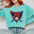 Baseball 10 Year Old Splash Drip 10th Birthday Boy Number 10 Comfort Colors Sweatshirt Butter Baseball 10 Year Old Splash Drip 10th Birthday Boy Number 10 Comfort Colors Sweatshirt Butter