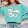 Baseball 67 Drip Six Seven Baseball Dripping Boys Kids Comfort Colors Sweatshirt Butter Baseball 67 Drip Six Seven Baseball Dripping Boys Kids Comfort Colors Sweatshirt Butter