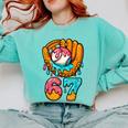 Baseball 67 Ice Cream Drip 67 Six Seven Meme 67th Birthday Comfort Colors Sweatshirt Butter Baseball 67 Ice Cream Drip 67 Six Seven Meme 67th Birthday Comfort Colors Sweatshirt Butter