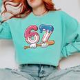 Baseball 67 Kids Ice Cream Drip Six Seven Youth Boys Comfort Colors Sweatshirt Butter Baseball 67 Kids Ice Cream Drip Six Seven Youth Boys Comfort Colors Sweatshirt Butter