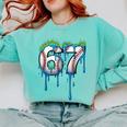 Baseball 67 Six Seven Gen Alpha Meme Blue Drip Boys Comfort Colors Sweatshirt Butter Baseball 67 Six Seven Gen Alpha Meme Blue Drip Boys Comfort Colors Sweatshirt Butter