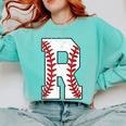 Baseball Alphabet Monogram Initial Letter R Comfort Colors Sweatshirt Butter Baseball Alphabet Monogram Initial Letter R Comfort Colors Sweatshirt Butter