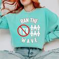 Baseball Ban The Wave Baseball Mom Player Coach Fan Comfort Colors Sweatshirt Butter